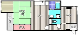 エクセシオール【3階】の間取り