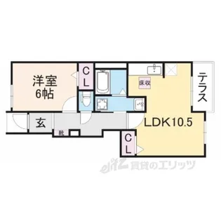 アルメールB【1階】の間取り