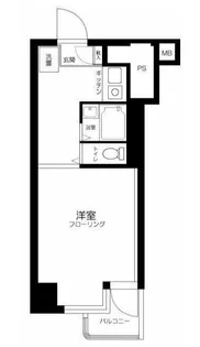 ラフイネ東銀座【4階】の間取り