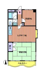 グローバル三井【2階】の間取り
