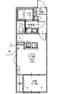 KEIAI RESIDENCE 西所沢III【2階】の間取り