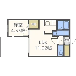 ロテュス【1階】の間取り