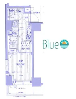 エステムプラザ川崎【12階】の間取り