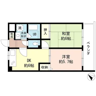 プライムコート与野【1階】の間取り