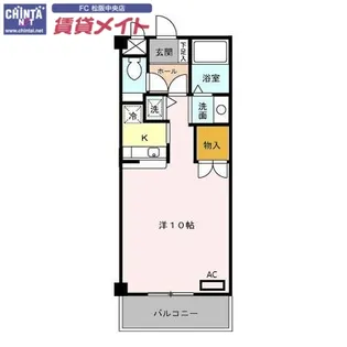 コッジィーコートFUKATA【1階】の間取り