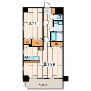 スクエアレジデンス【6階】の間取り
