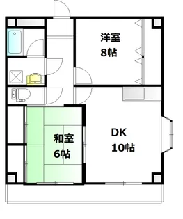 平和ビル【6階】の間取り
