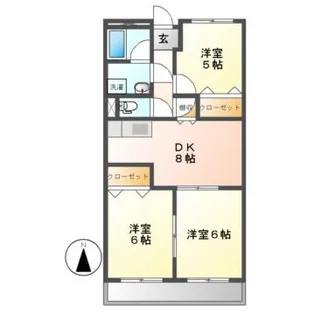 グリーンハイツ多治見【4階】の間取り