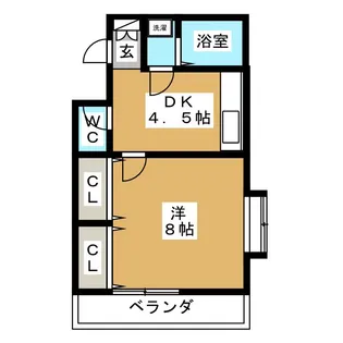 シャローム原町【2階】の間取り