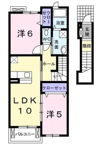 サピーレジデンス【2階】の間取り