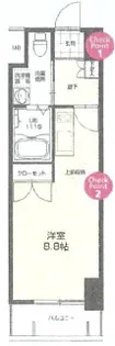 No.72 HARBOR EAST TOWER【11階】の間取り