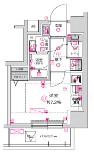クレスト タップ 川崎港町【9階】の間取り
