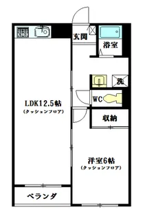 キャッスル高根KO【1階】の間取り