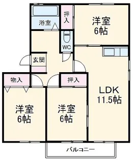 ハートホーム山本【2階】の間取り