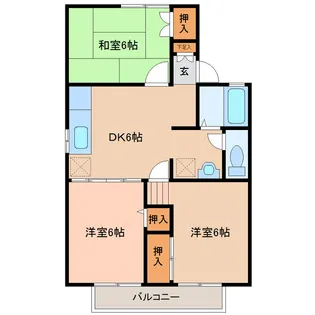 セジュール舘V【2階】の間取り
