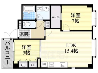 デァノイハウス2【1階】の間取り