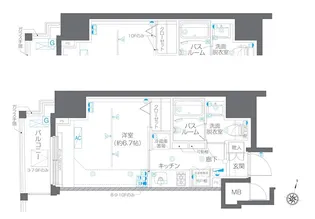 ZOOM白金台【8階】の間取り