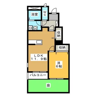 イーグル【1階】の間取り