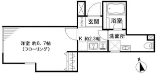 リベルタ東新宿【2階】の間取り