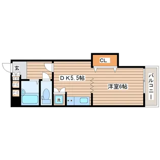 ダイアパレス北六番丁【6階】の間取り