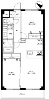グリーンキャピタル氷川台【1階】の間取り
