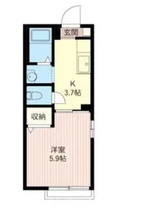 チッタ国立【2階】の間取り