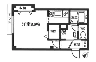 ロジュマンN荻窪【1階】の間取り