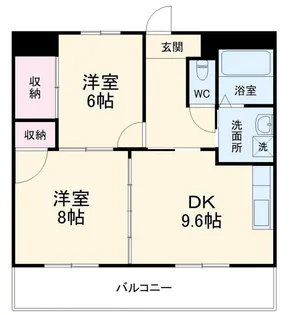クレセントにしき【2階】の間取り