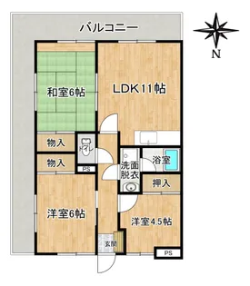 ロイヤルガーデン【5階】の間取り