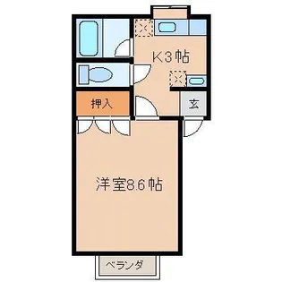 ブリックハイツ【2階】の間取り