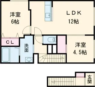 セジュール拓勇西町A【2階】の間取り