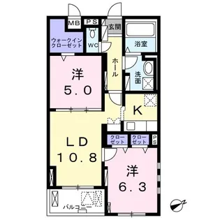 アストライオス【3階】の間取り