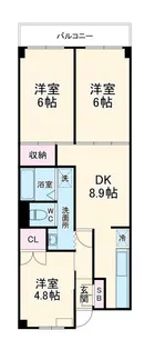 コーポラストマト【2階】の間取り