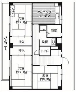 ビレッジハウス善部2号棟【2階】の間取り