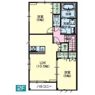 ウィンディタウン貝島II【2階】の間取り
