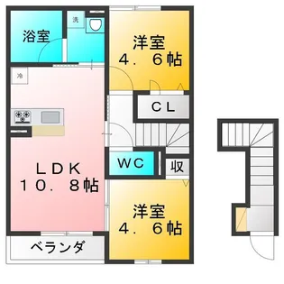 セレスティア上石神井A棟【2階】の間取り