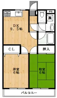 ロイヤルセブン【4階】の間取り