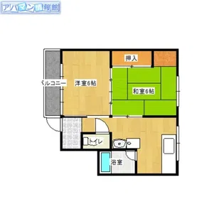 K-Aハイツ【2階】の間取り