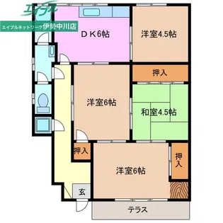 杉山ハイツ【1階】の間取り