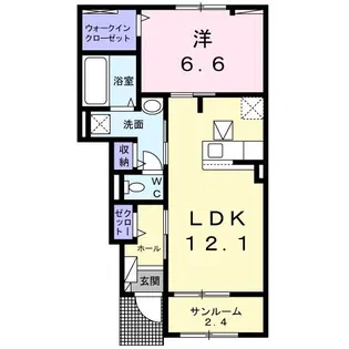 パストラル香音 III【1階】の間取り