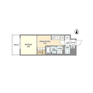 GRAN PASEO清澄白河II【2階】の間取り