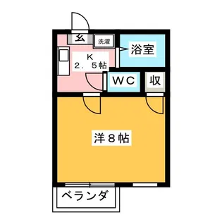 サントノーレ西原【1階】の間取り