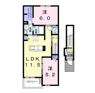 グラシアス【2階】の間取り