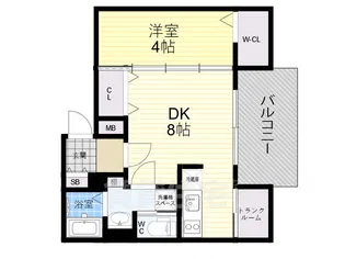 メゾンシンテイ3【4階】の間取り