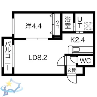 MTガーデン発寒南【2階】の間取り