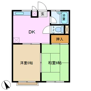 ニッセイハイム【1階】の間取り