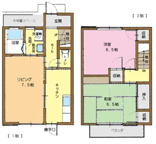 川端ハイツの間取り