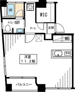 シャトーヤマモト【4階】の間取り