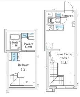 Fika代々木上原【2階】の間取り