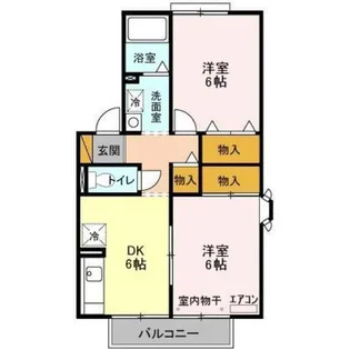 セジュール烏山 IIIII【1階】の間取り